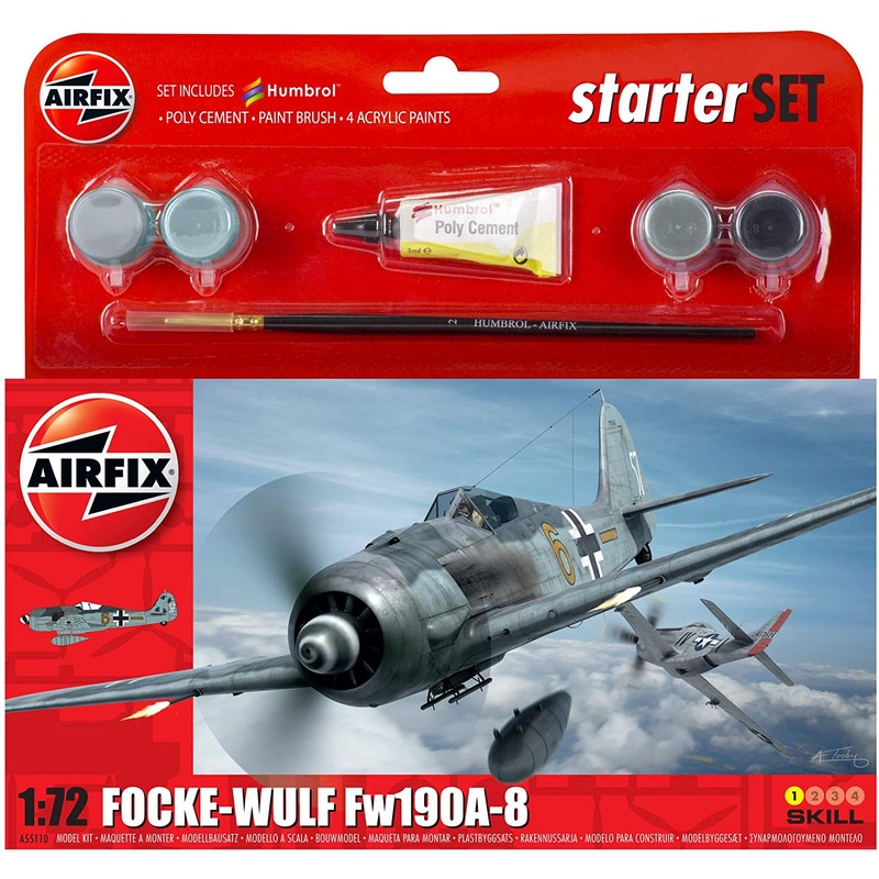 Airfix Small Starter Set -  Focke Wulf 190A-8
