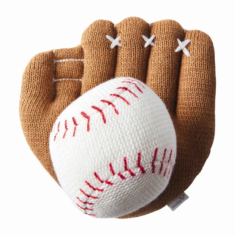Baseball Knit Rattle