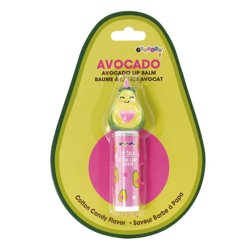 Avocado Shaped Cotton Candy Flavor Lip Balm