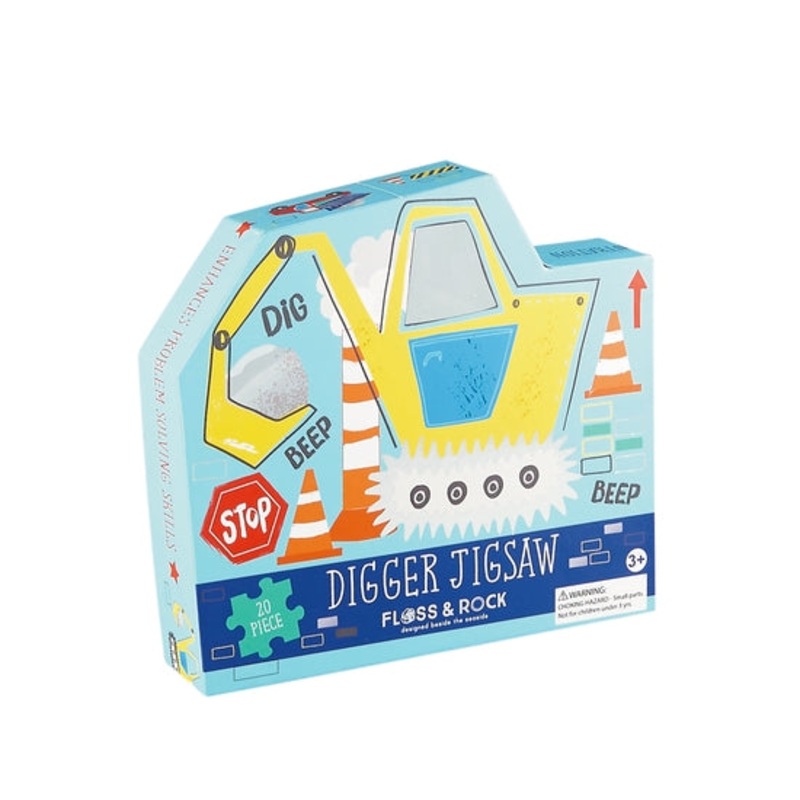 Twenty Piece Construction "Digger" Jigsaw Puzzle