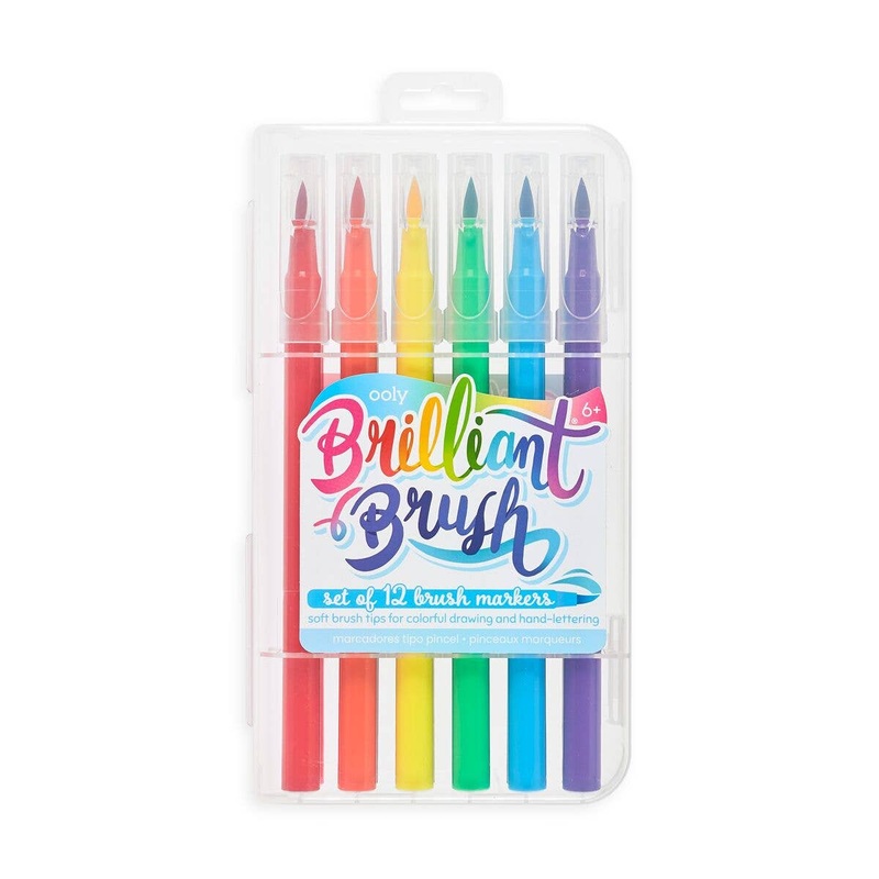 Brilliant Brush Markers - Set Of 12