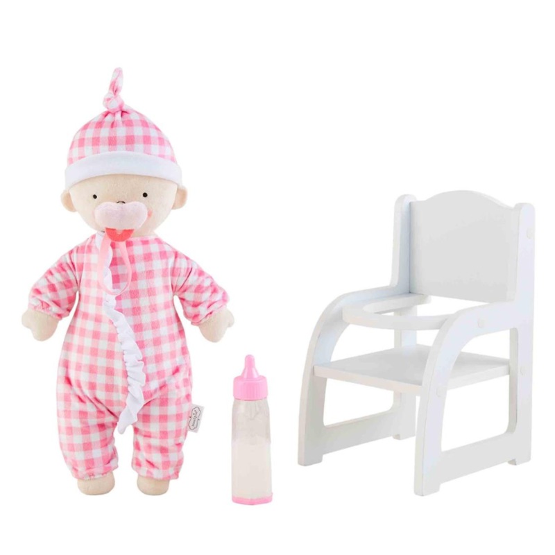 Baby Doll And High Chair Set