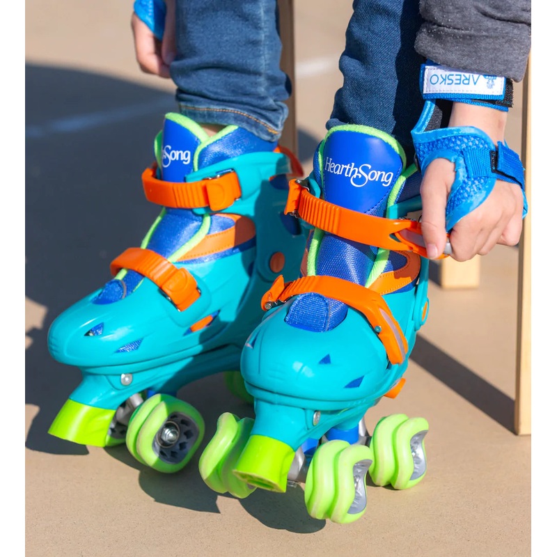 Blue Quad Skates