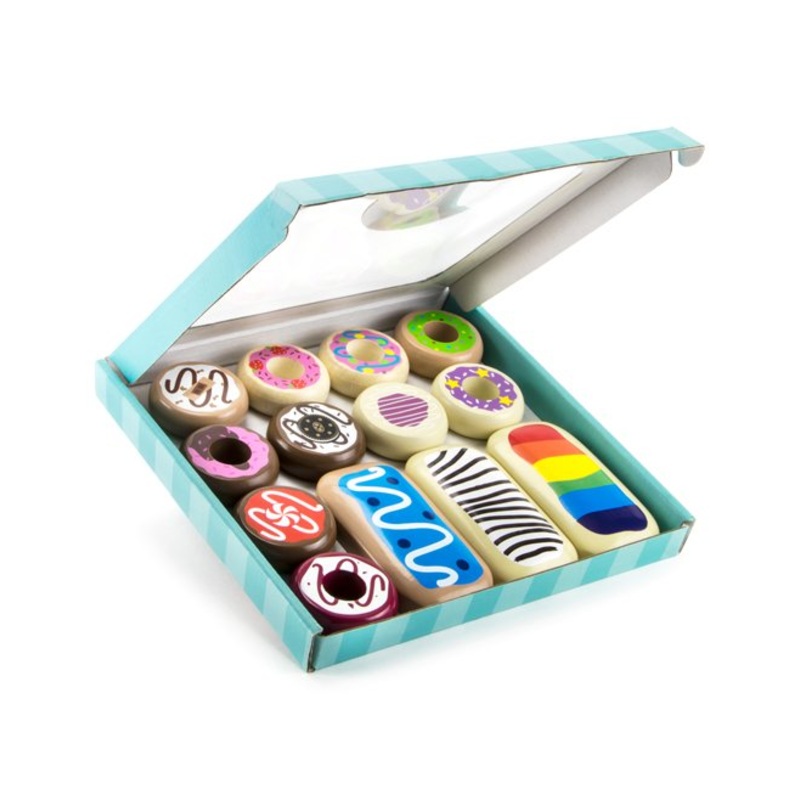 Bakers Dozen Wooden Donuts