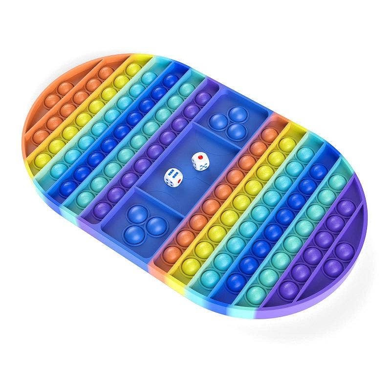 Big Size Oval Shaped Push Game And Dice Board Fidget Toy