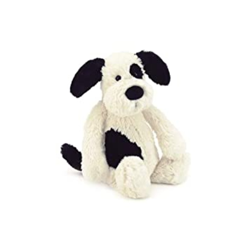 Bashful Puppy Black & Cream