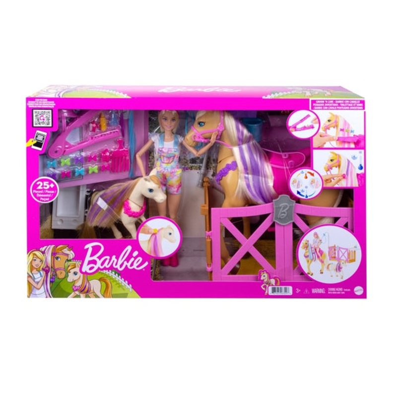 Barbie Groom N Care Doll Horse and Playset