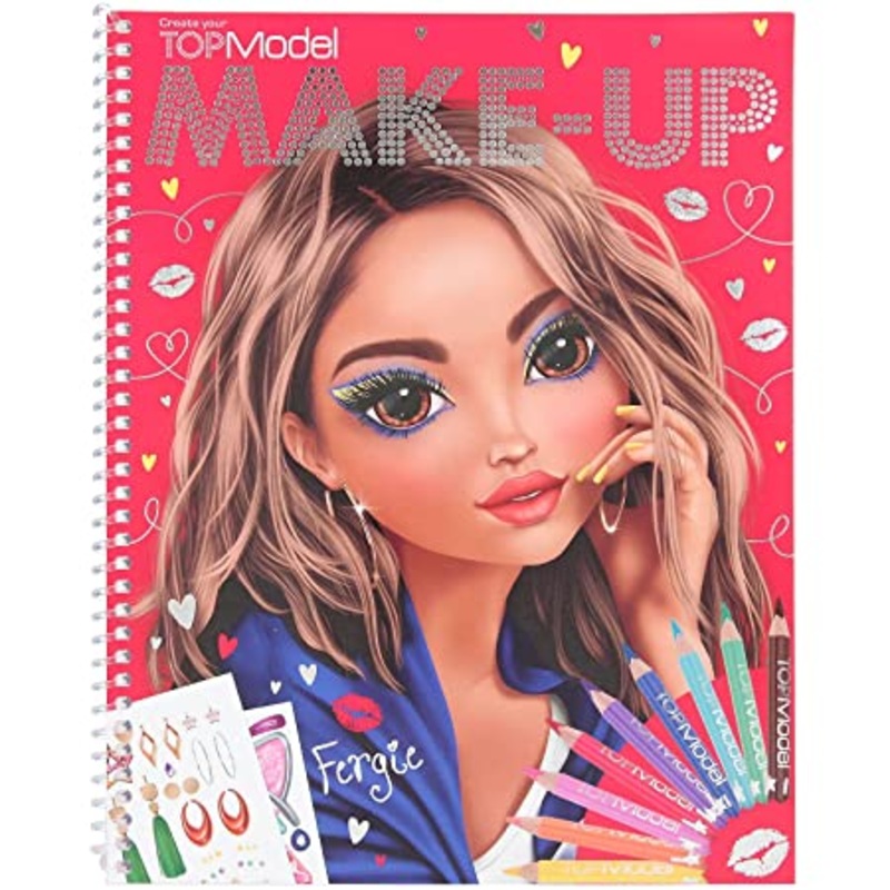 TOPModel Make-Up Colouring Book