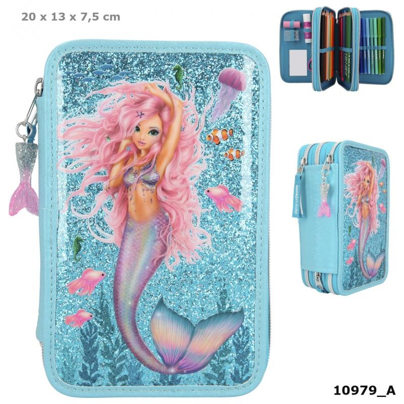 TOPModel Triple Filled Pencil Case - Mermaid