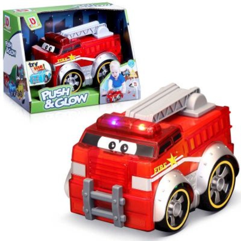 B Junior Push & Glow Fire Engine