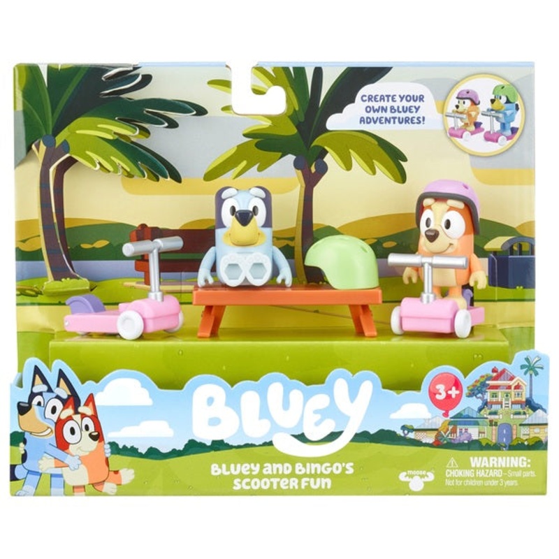 Bluey and Bingos Scooter Fun