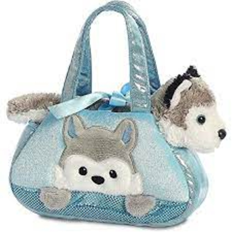 Aurora Fancy Pals Bag - Peek-a-Boo Husky