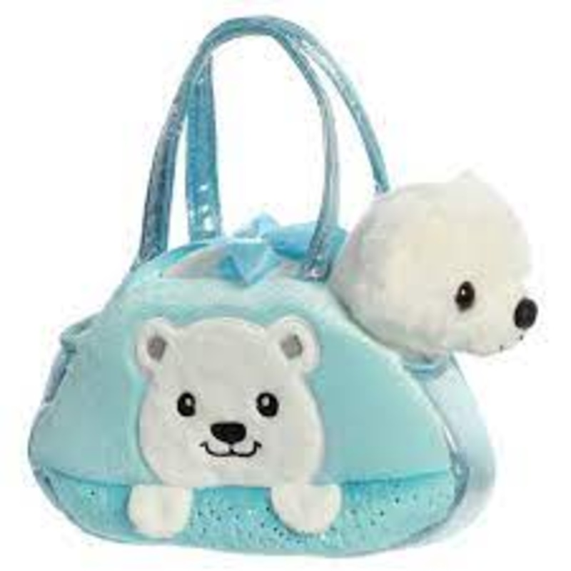 Aurora Fancy Pals Bag - Peek-a-Boo Polar Bear