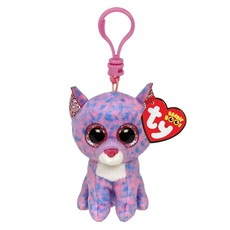 TY Beanie Boos Key Clip - Cassidy Lavender Cat