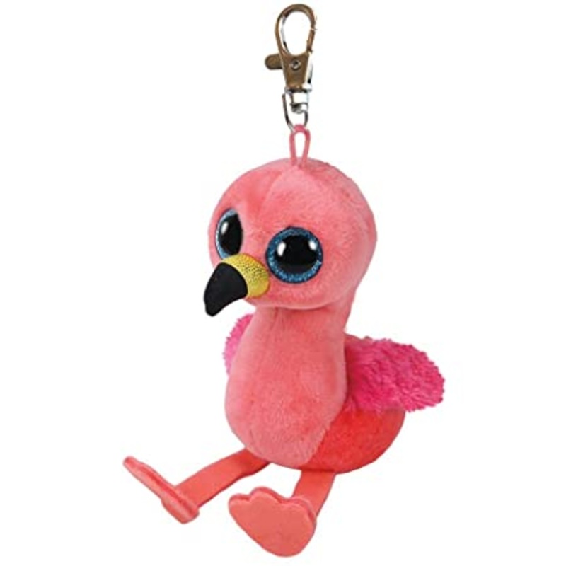 TY Beanie Boos Key Clip - Gilda Flamingo