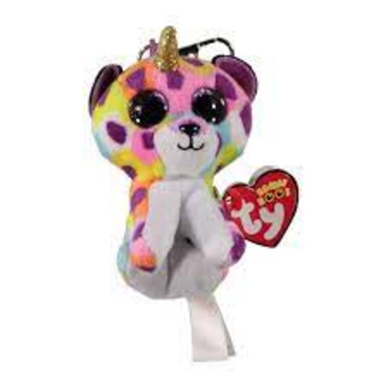 TY Beanie Boos Key Clip - Giselle Leopard