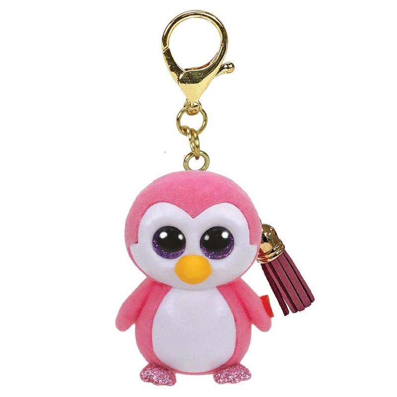 TY Mini Boos Keyring - Glider Penguin
