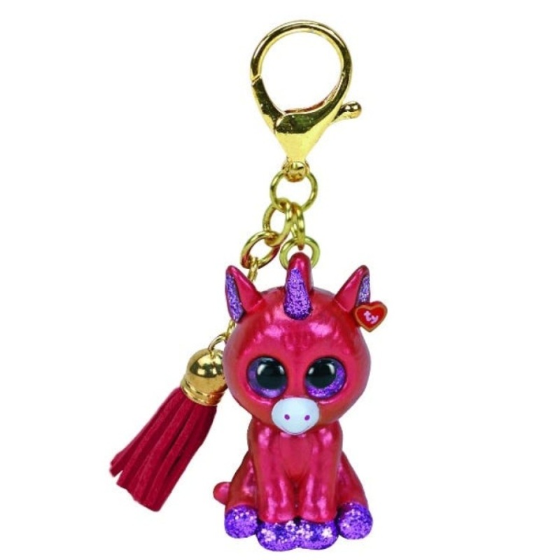 TY Mini Boos Keyring - Sunset Unicorn