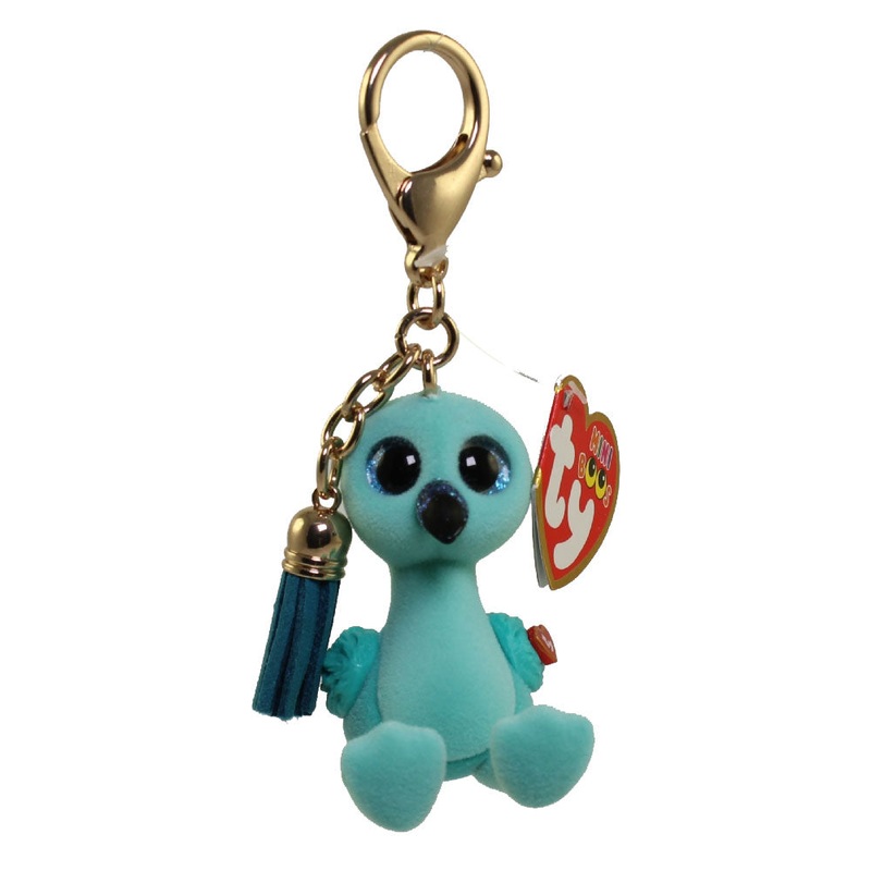 TY Mini Boos Keyring - William Flamingo