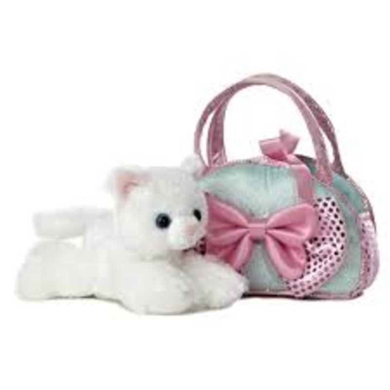 Aurora Fancy Pals Bag - Icy Blue Cat with Bow