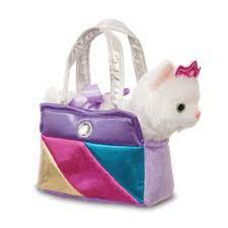 Aurora Fancy Pals Cat in Rainbow Handbag