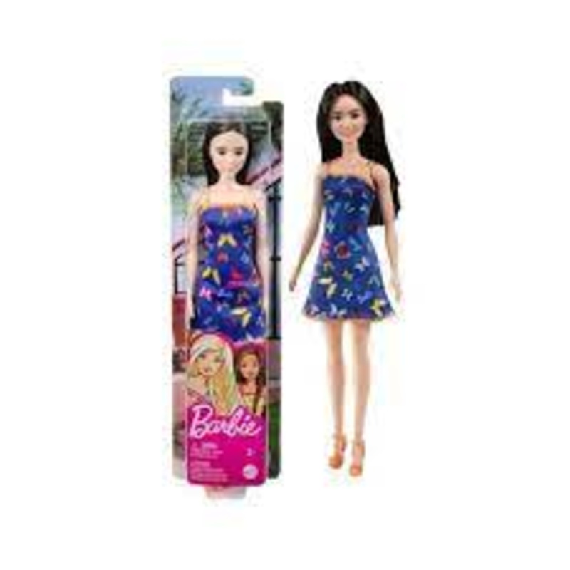 Barbie With Blue Dress and Butterflies