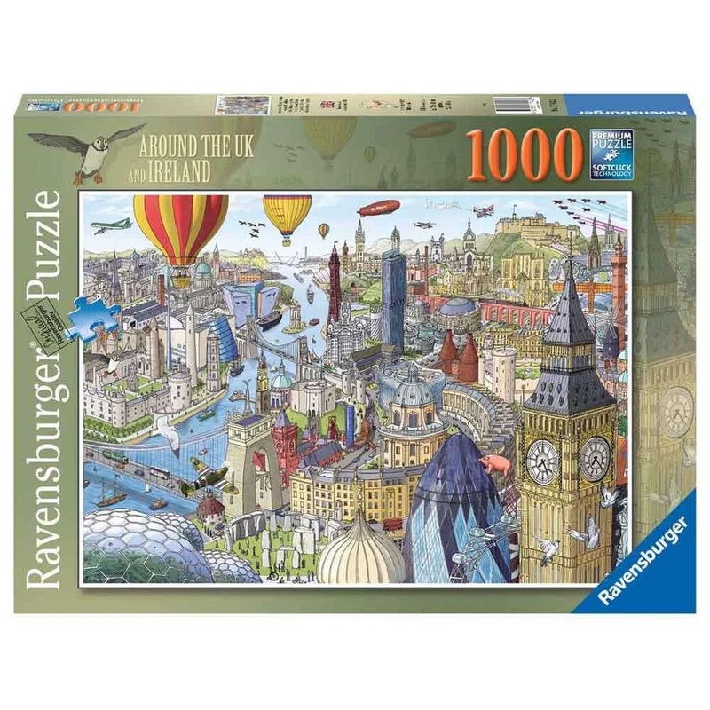 Around The UK and Ireland 1000pc Puzzle