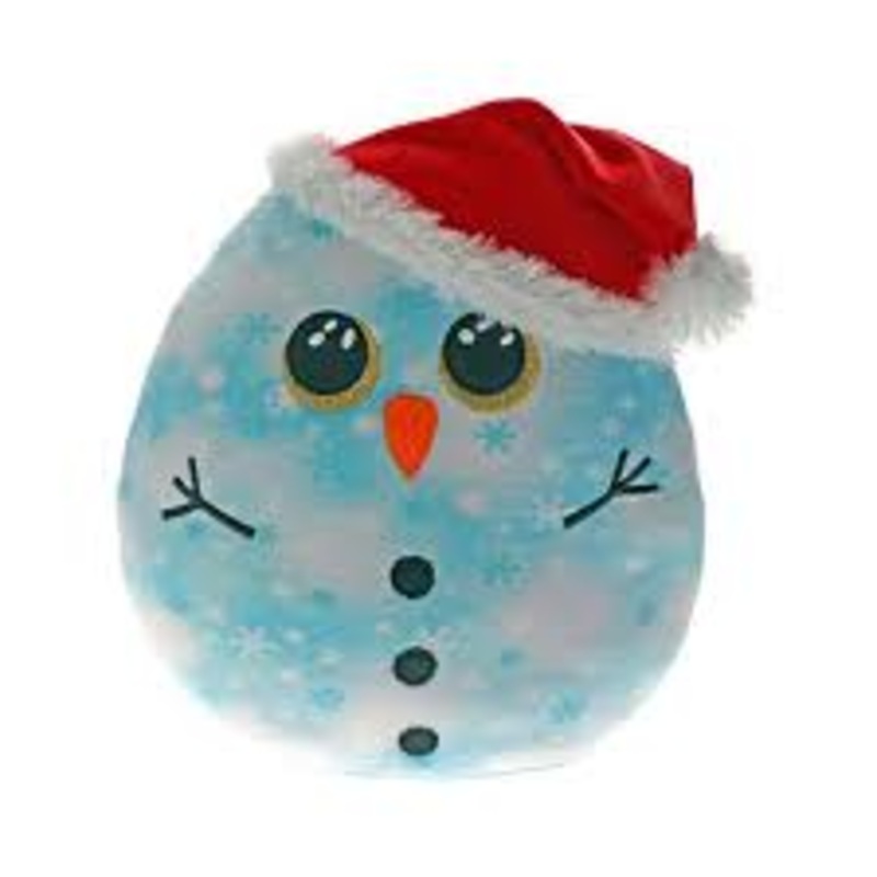 TY Squishy Beanies - 14 Inch Fleck Snowman